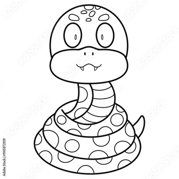 Obraz Cute snake 