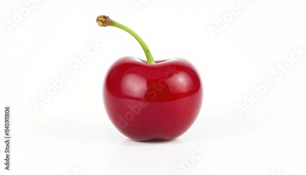 Obraz Cherry Or Cherries Isolated On White Background
