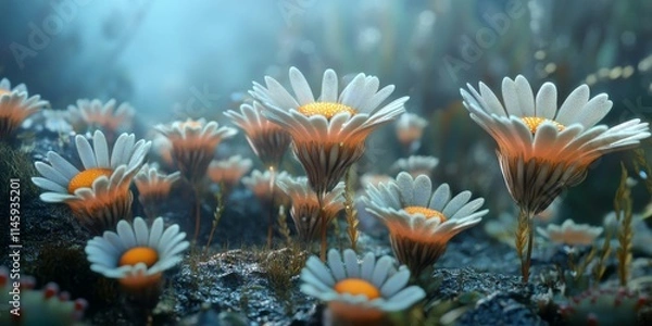 Fototapeta Ketul, also known as ajeran, is a fascinating plant from the Asteraceae tribe, showcasing unique characteristics that highlight its significance within the diverse group of Asteraceae plants.