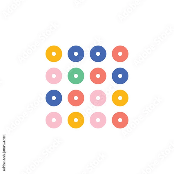 Obraz Password Pattern icon. Simple style technology company secure poster background symbol. brand logo design element. Password Pattern t-shirt printing. Vector for sticker.