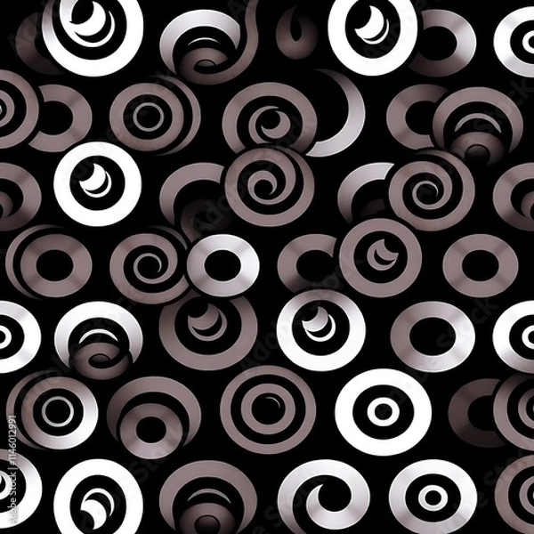 Obraz Abstract Swirling Circles Pattern 