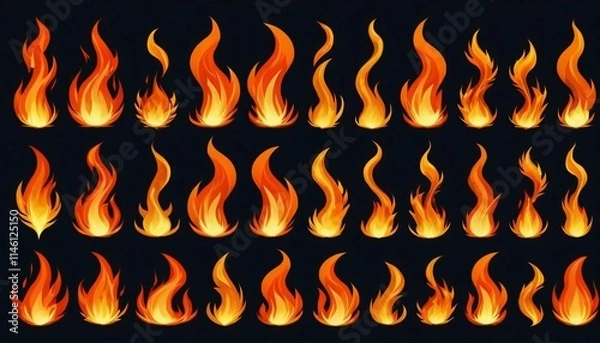Obraz fire illustration