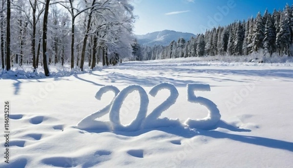 Obraz winter in the forest