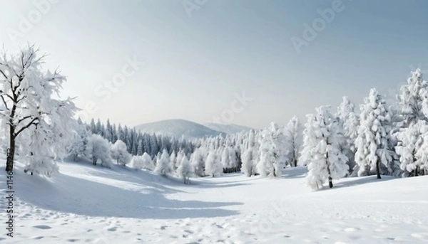 Obraz winter landscape with snow