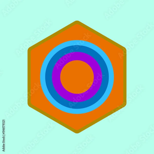 Obraz abstract background with circles