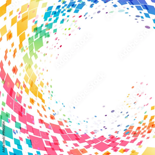 Obraz Abstract multicolored circle background