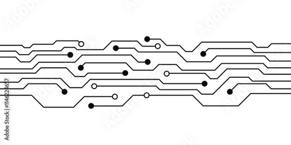 Fototapeta Circuit Board Technology Background Vector. 