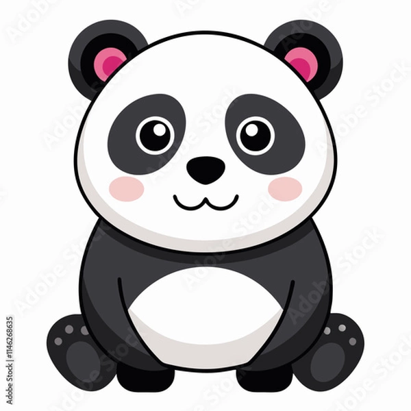 Obraz panda bear cartoon