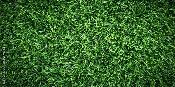 Fototapeta Abstract view of lush green grass background showcasing the vibrant turf grass surface, perfect for highlighting the beauty of green grass in various creative projects.