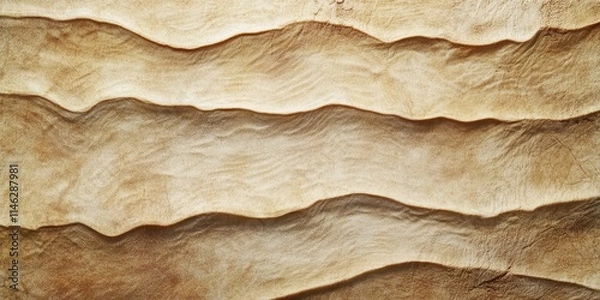 Fototapeta Abstract aged stripy parchment detailed closeup showcasing unique textures. Explore more of this captivating motif and additional textures in my portfolio for extensive options.