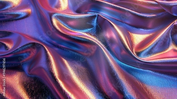 Obraz Iridescent grainy texture with light reflections