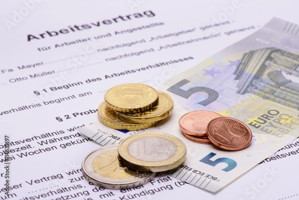 Obraz Mindestlohn 8,84 Euro