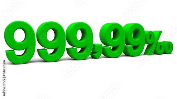 Obraz 3D perspective percents