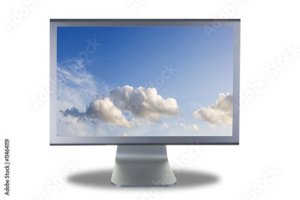 Obraz lcd monitor flat screen