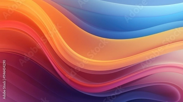 Obraz Abstract gradient background with smooth transitions
