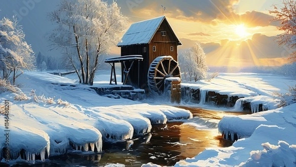 Obraz house in the snow