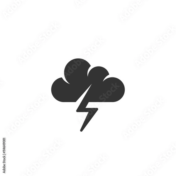 Obraz Vector Storm icon isolated on a white background