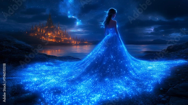 Obraz Cinderella inspiration Fairy Tale Illustration for Classic Story Concepts

