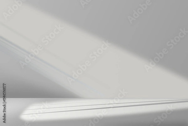 Obraz Abstract Minimalist Grey Background with Soft Gradient and Light Rays.
