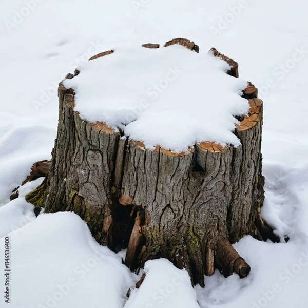 Obraz snow covered tree