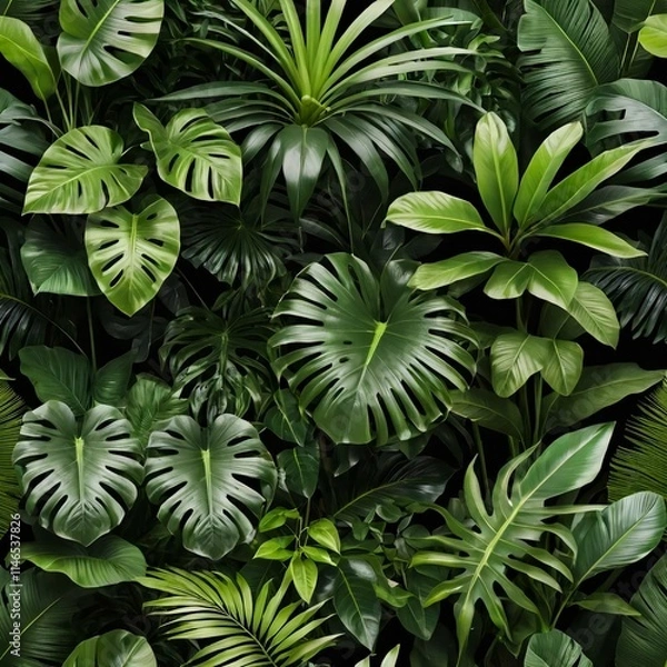 Obraz green leaves background