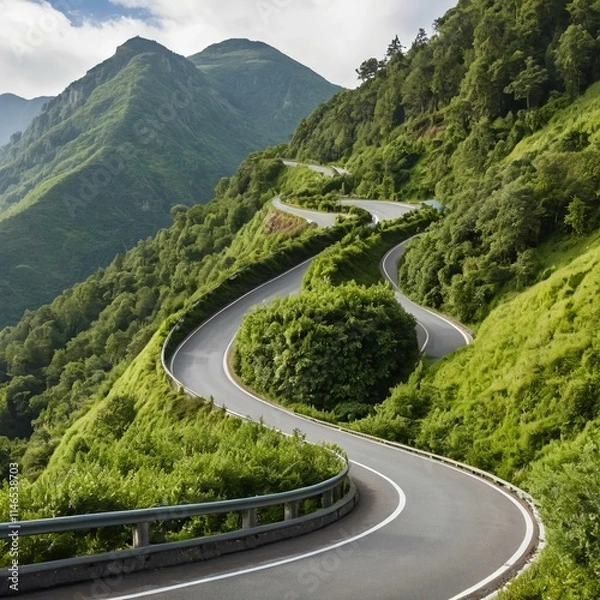 Obraz road in mountains