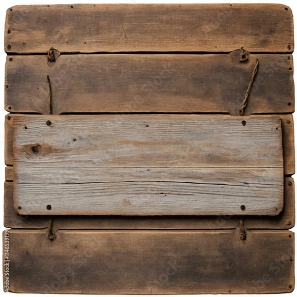 Obraz old wooden sign