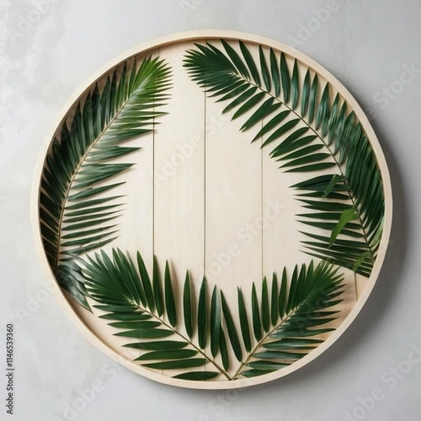 Obraz green christmas wreath