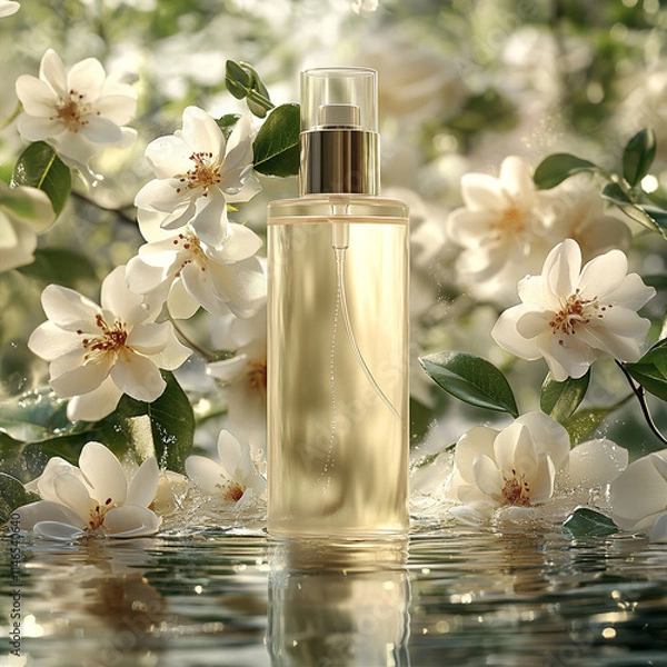 Obraz Luxurious Vanilla Lotion in Minimalist Design