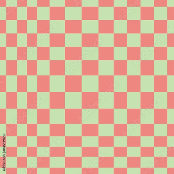Fototapeta Psychedelic checkerboard poster