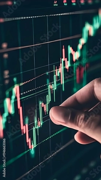 Obraz Trading Chart Abstract Illustration