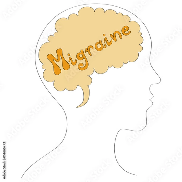 Obraz Migraine vector background