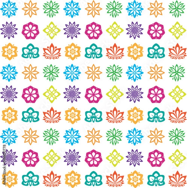 Fototapeta Simple Seamless Pattern Design. Easy to Customizable and Easily Change To Any Color 