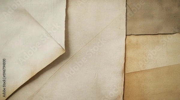 Fototapeta Old vintage paper background with space for text or design.