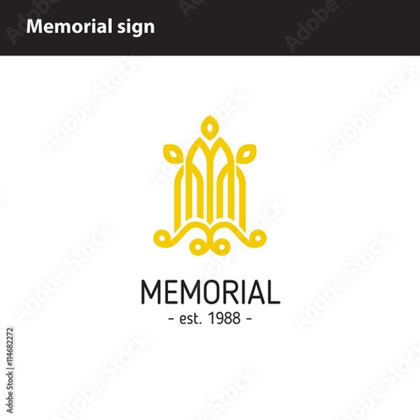 Obraz simple memorial sign