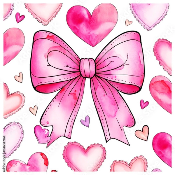 Obraz seamless pattern with hearts