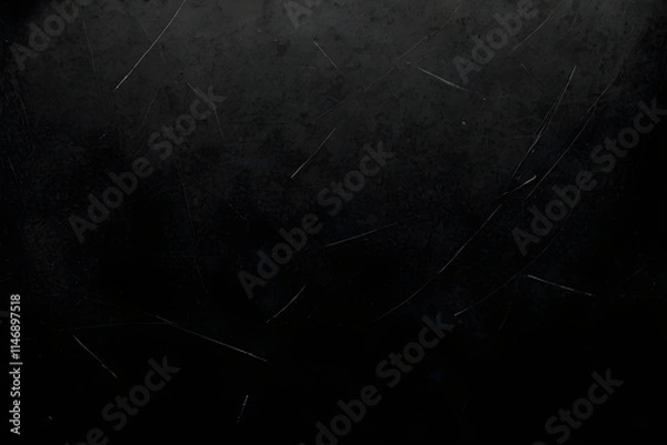 Obraz Dark scratched metallic background creating dramatic textured effect