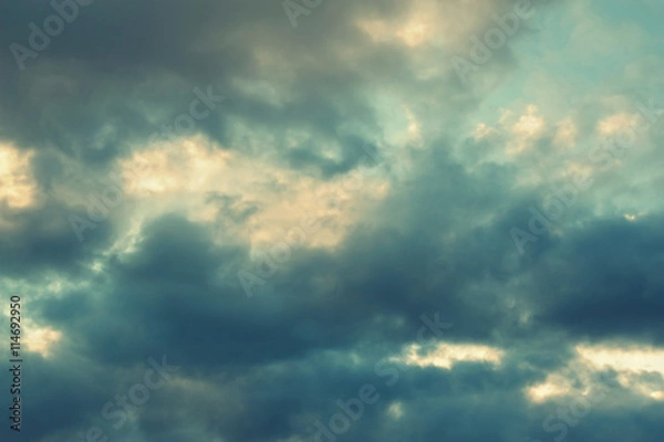 Obraz Beautiful dramatic sky with clouds