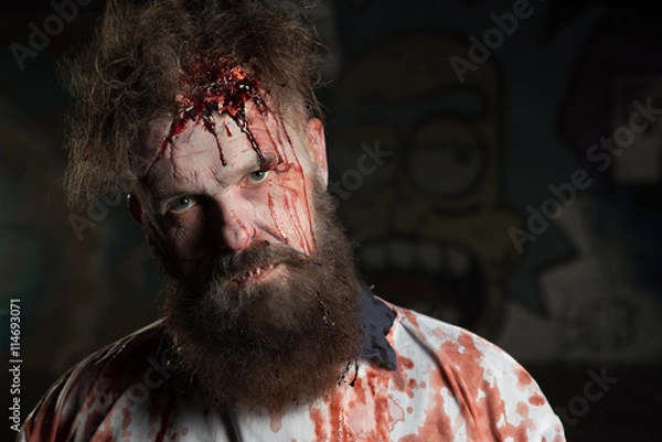 Fototapeta none edited zombie man
