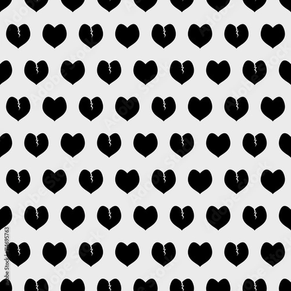 Fototapeta Abstract pattern from hearts