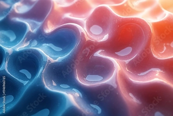 Fototapeta Vibrant Fluid Waves