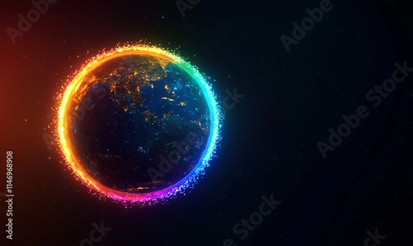 Fototapeta Celebrating lgbtq pride month with equality a vibrant global perspective on diversity and inclusion