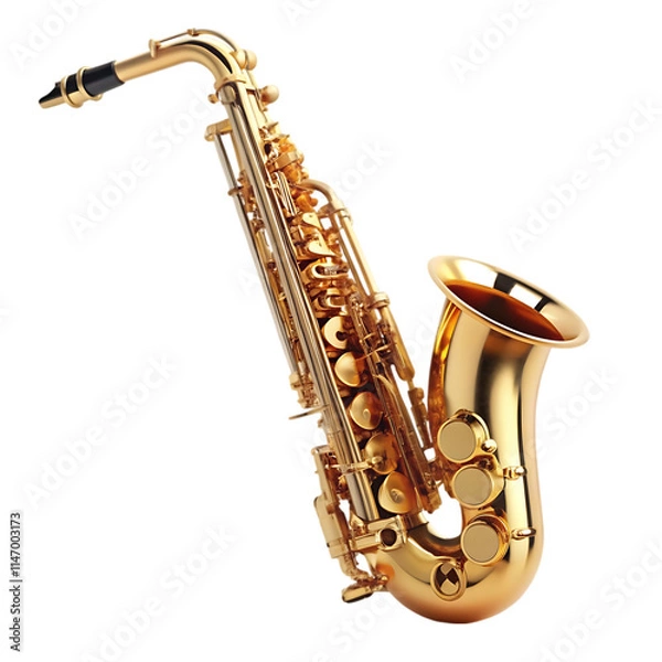 Obraz saxophone isolated on white