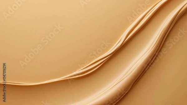 Fototapeta a close up of a beige fabric with a wavy pattern