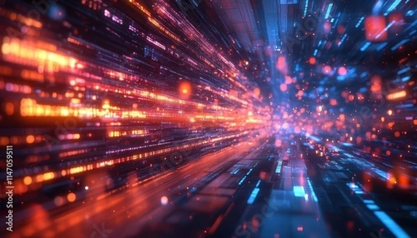 Obraz A glowing video timeline displayed on a monitor, content creators collaborating in a naturally lit studio