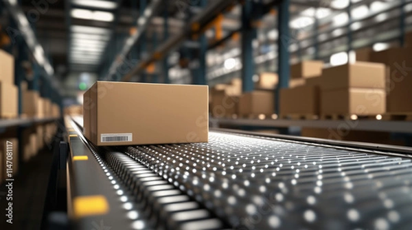 Obraz 物流倉庫のジオラマ模型