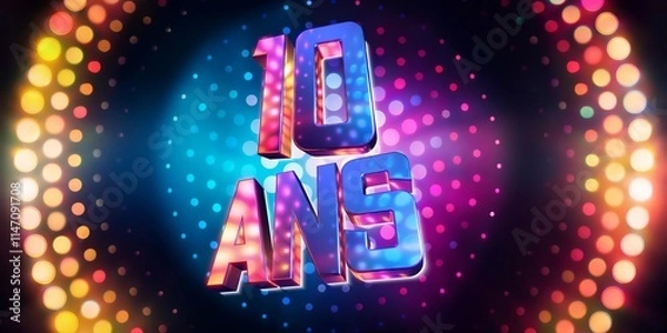 Obraz 10 ans boule à facettes