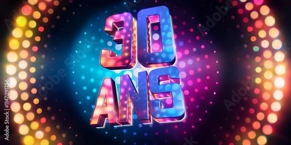 Obraz 30 ans boules à facettes