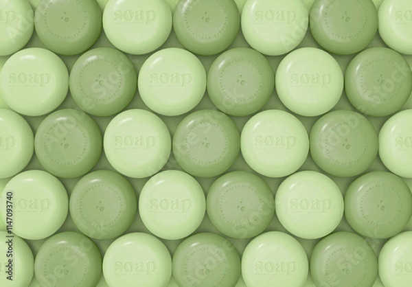 Fototapeta 3d Embossed Soap Bars Mockup