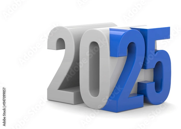 Fototapeta Happy New Year - 3D Render